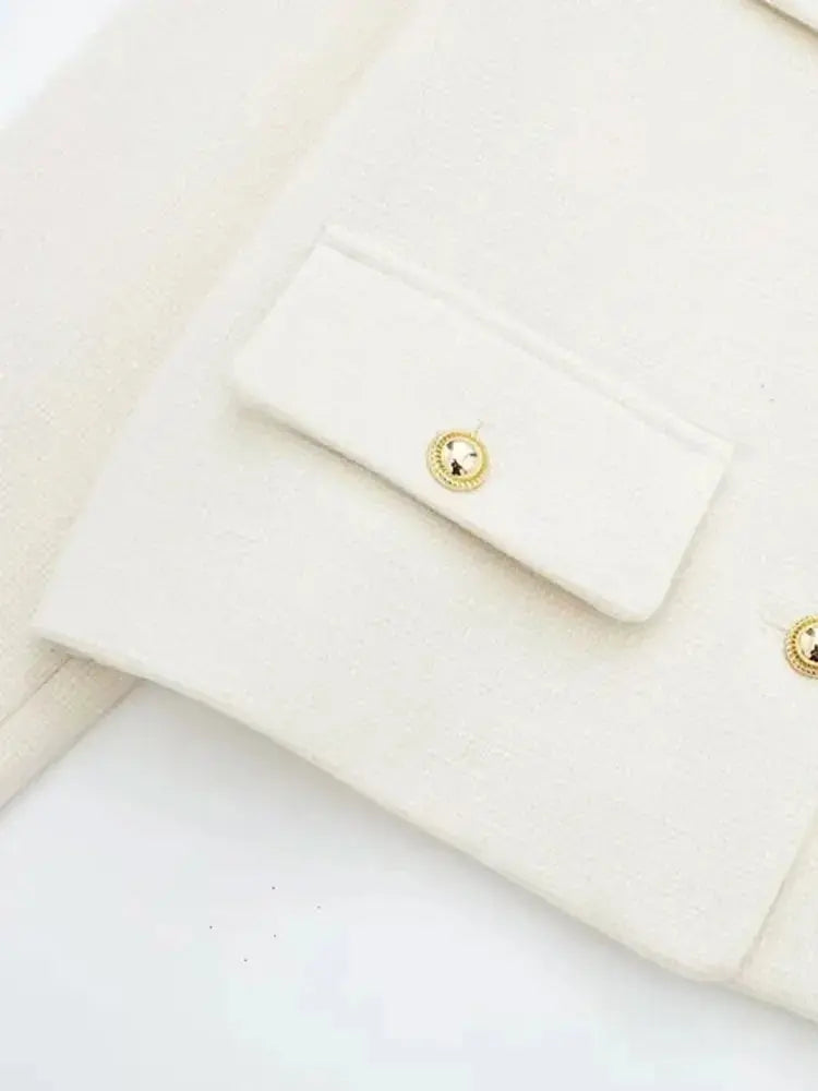 Golden Button Jacket Coat