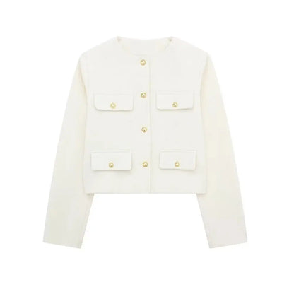 Golden Button Jacket Coat