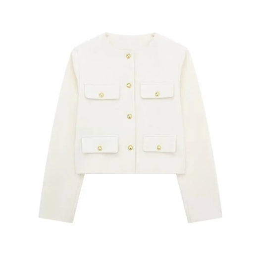 Golden Button Jacket Coat