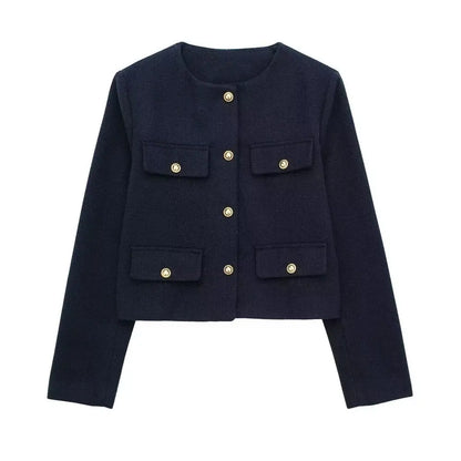 Golden Button Jacket Coat